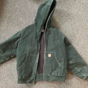 Mens Large Deep Forest Green Carhartt Jacket